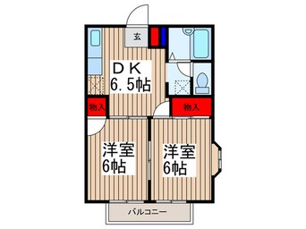 間取図 コーポラス曙Ａ