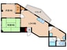 本町マンション 2LDKの間取り