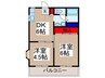 ハイネス所沢 2DKの間取り