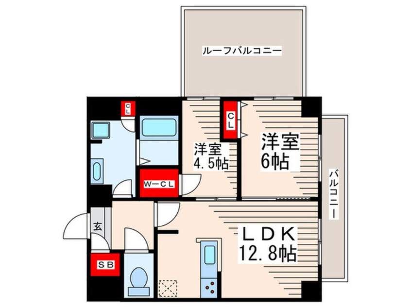 間取図 ＰＬＵＭ　ＶＩＬＬＡＧＥ