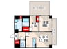 ＰＬＵＭ　ＶＩＬＬＡＧＥ 2LDKの間取り