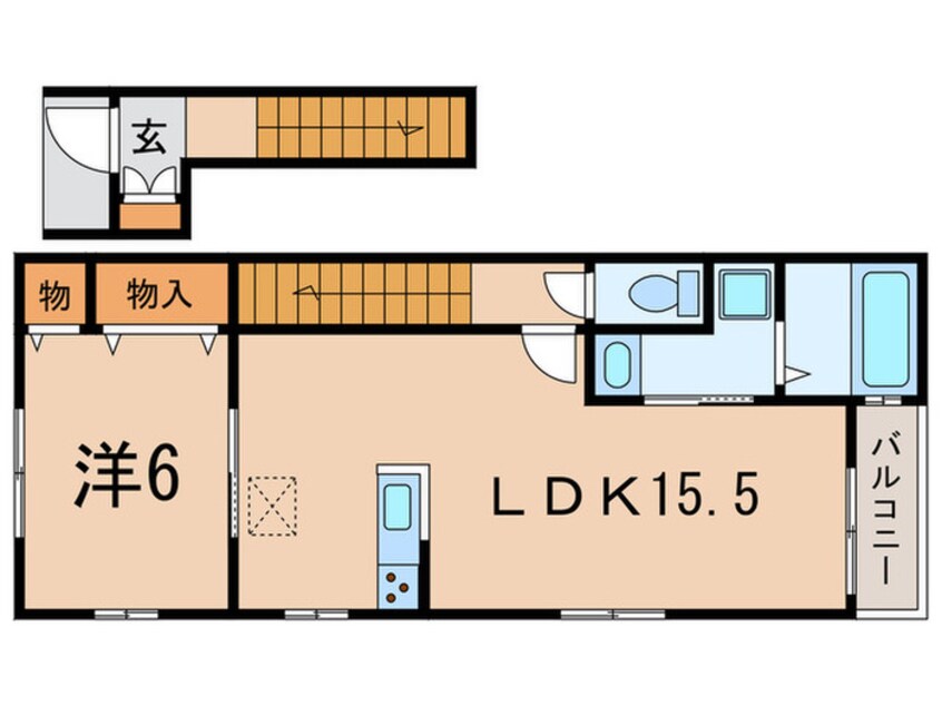 間取図 ボヌ－ル関口