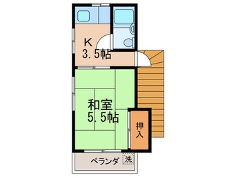 間取図 コ－ポうけぞの