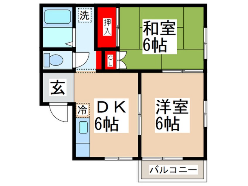 間取図 エルセリ－トメ－ナ－