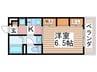 リブリ・メゾンエイト 1Kの間取り