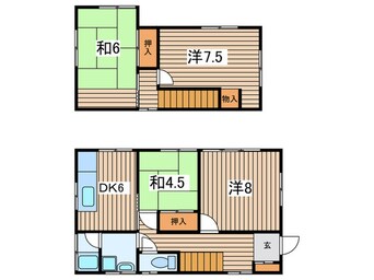 間取図 園生町貸家