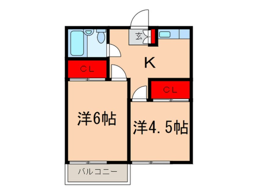 間取図 第二ライジングサン