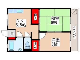 間取図 コーポクリハラ