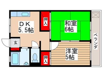 間取図 コーポクリハラ