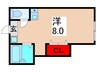 セントラル弘道 1Rの間取り