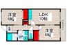 ユニバ－サルマンション２ 2LDKの間取り