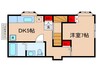 ＪＵＮビル 1DKの間取り