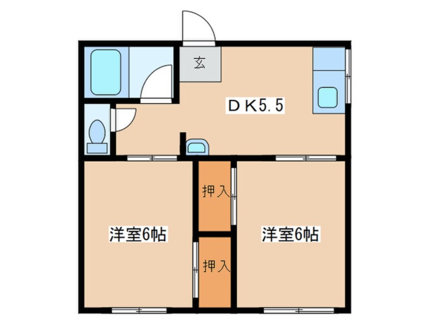 間取図 小野ハイツＡ