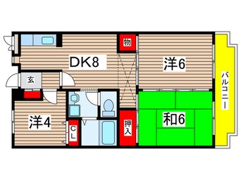 間取図 ラ・ボ－ル日吉