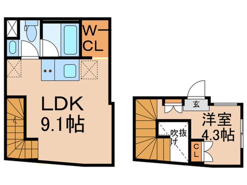 間取図 ＨＪ　ＰＬＡＣＥ　代々木公園