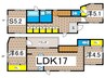 横浜元町ガーデン２６　離宮 3LDK+Sの間取り