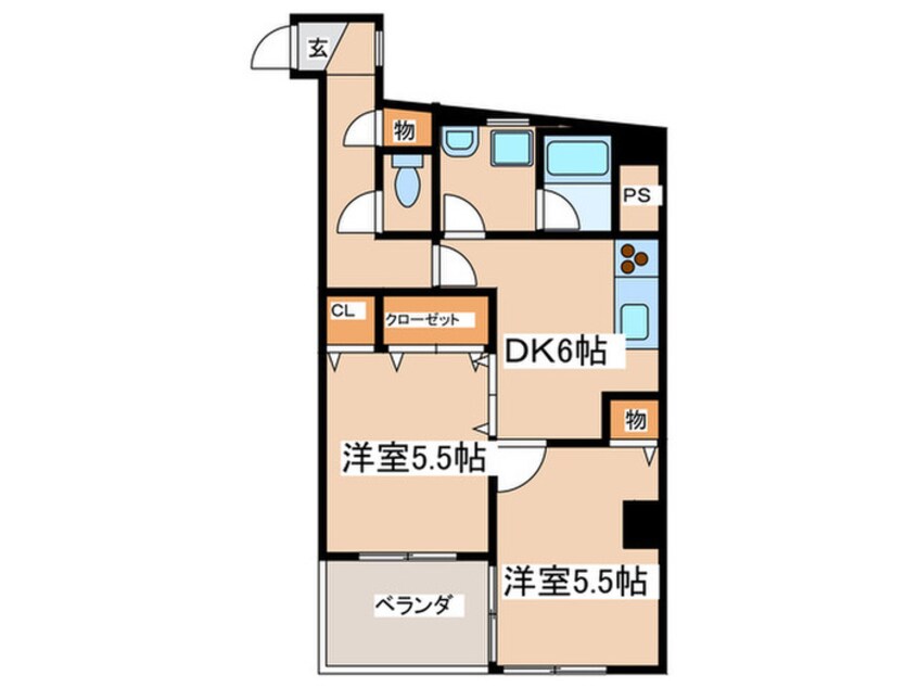 間取図 Ｔ&Ｓ茅ヶ崎