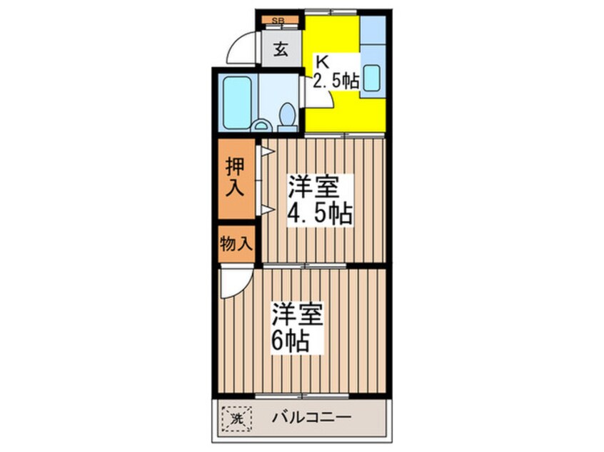 間取図 コーポ薄井