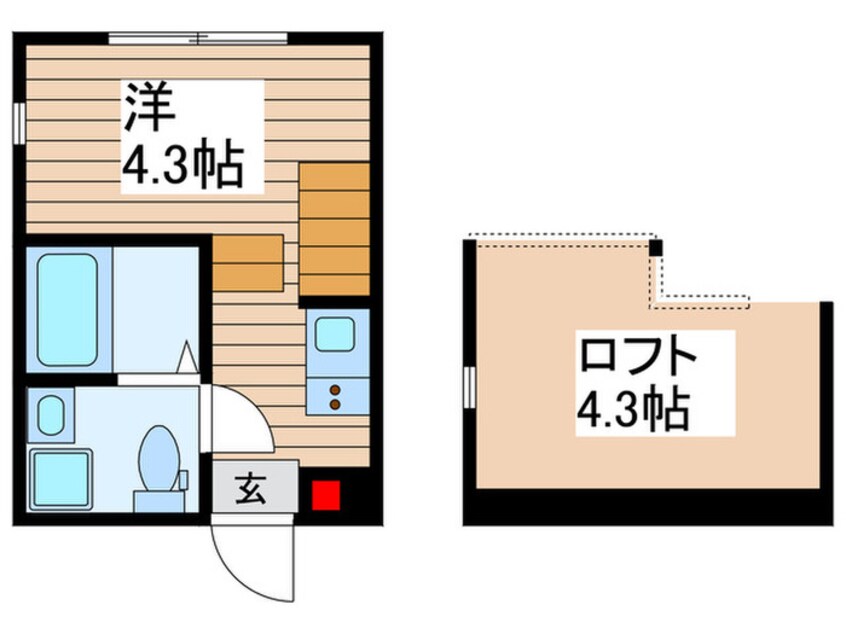 間取図 エアル北小岩