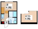 エアル北小岩の間取図