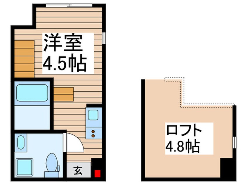 間取図 エアル北小岩