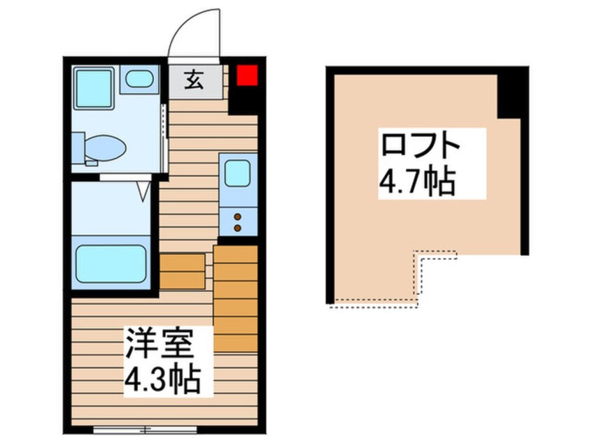 間取図 エアル北小岩