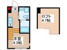 仮）北小岩四丁目⑥コーポ 1Rの間取り