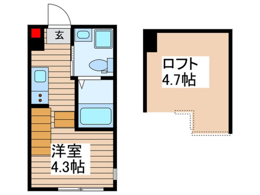 間取図 エアル北小岩