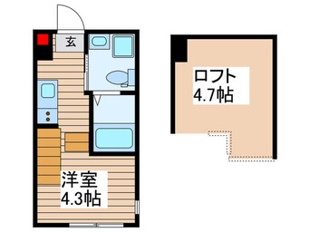 間取図 エアル北小岩