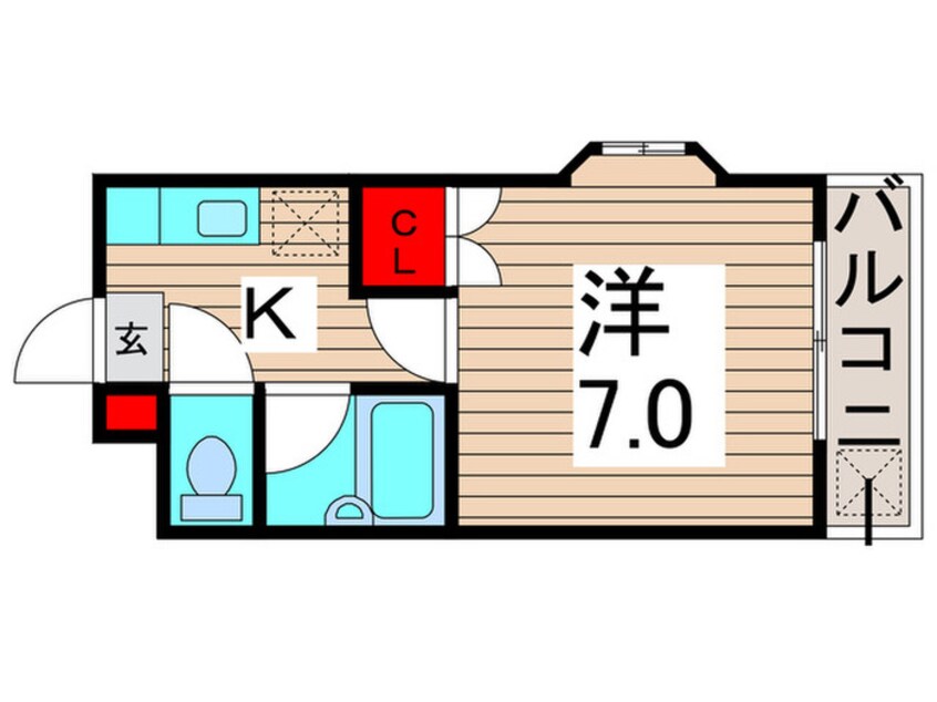 間取図 カーサビアンカ北綾瀬