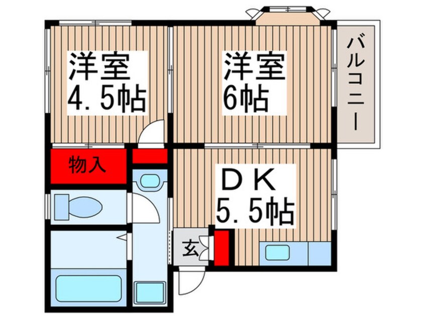 間取図 グリーンハイム真美