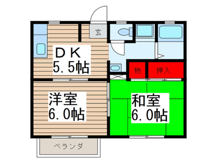 間取図 ＪＪハイツ