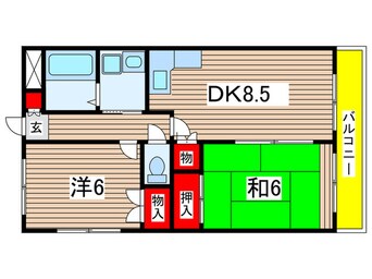 間取図 ノ－ブルナガシマ