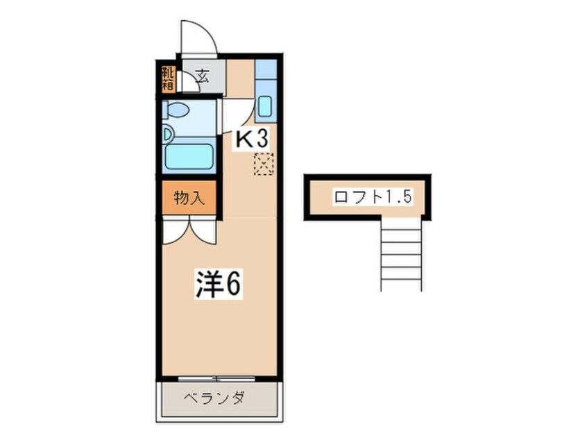 間取図 ベルシオン白楽