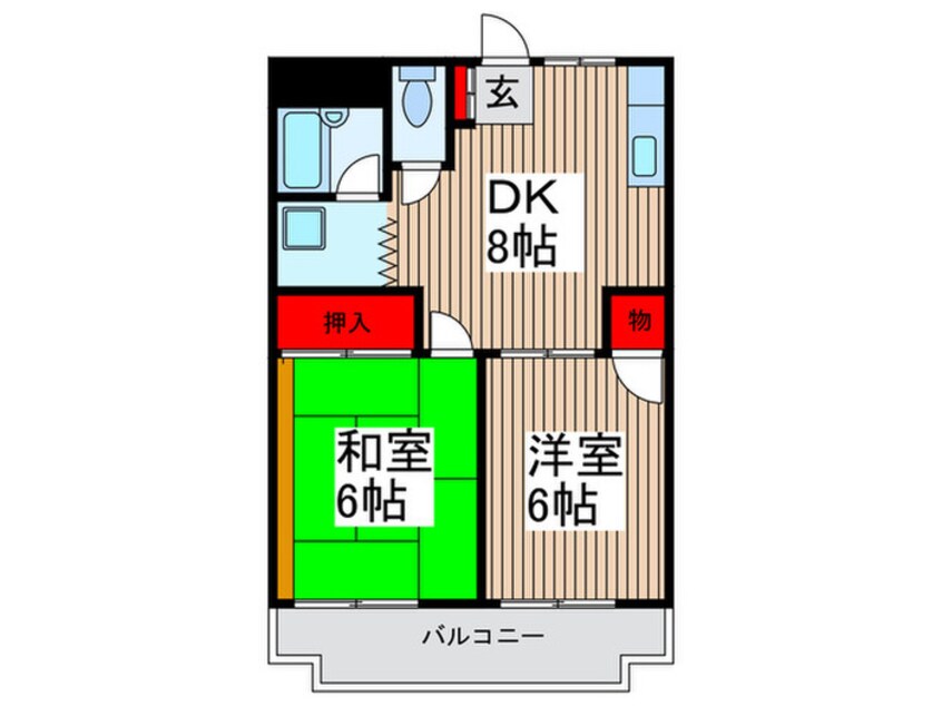 間取図 メゾンベレ－ゼ並木