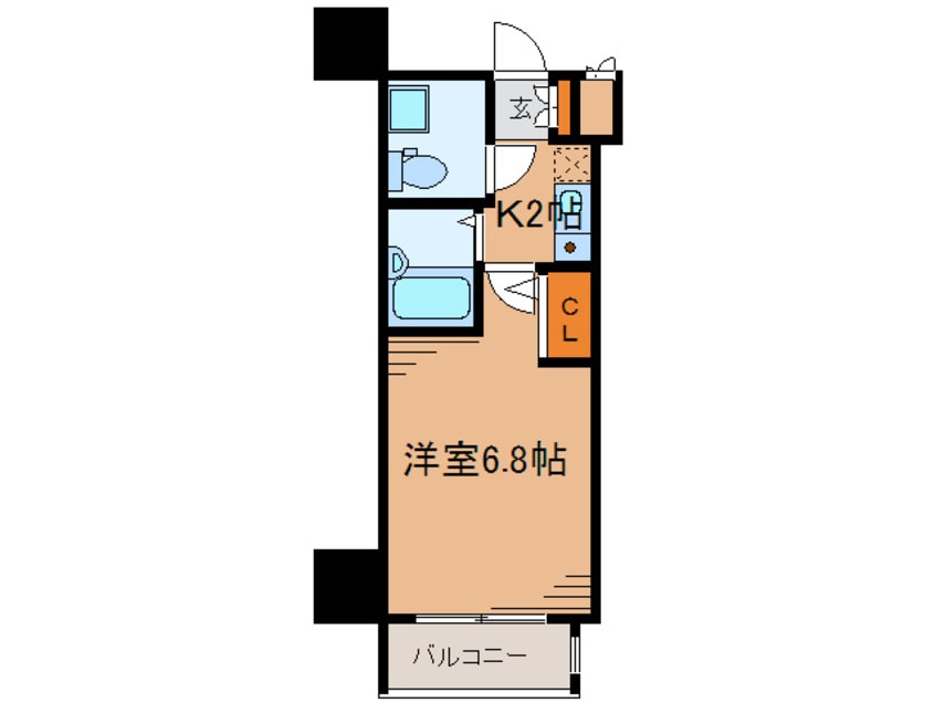 間取図 ﾘｳﾞｼﾃｨ横浜東ﾍﾞｲｻｲﾄﾞ(504)