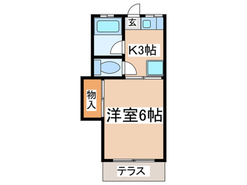 間取図 コーポかおるＡ棟