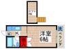 コ－ポ新井 1Kの間取り