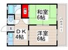 イノコーポ3 2DKの間取り