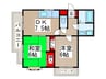 サンヒルズ南浦和マンション 2DKの間取り