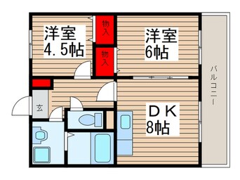 間取図 グレースコート市川ガルテン