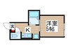 レクラン五反野 1Kの間取り