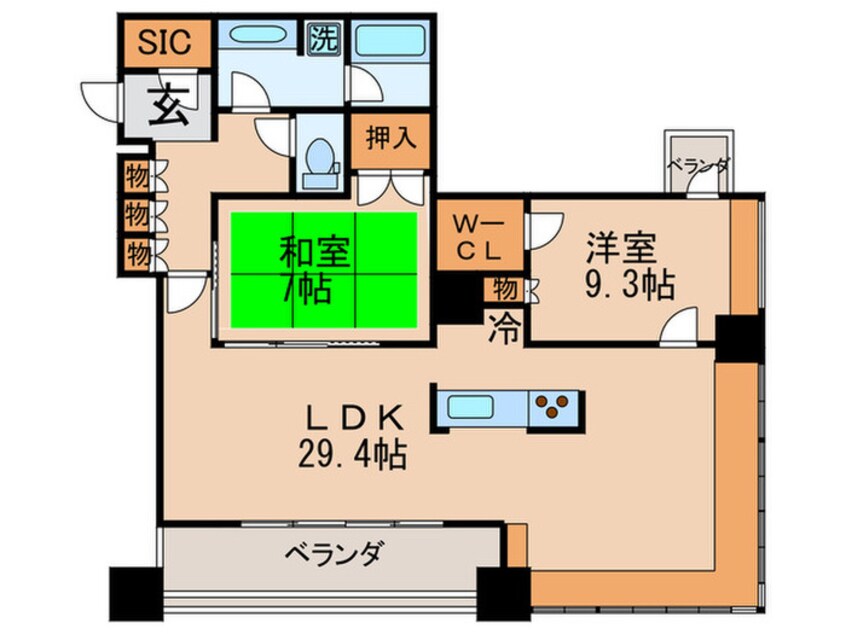 間取図 THE TOKYO TOWERS MID TOWER(23F