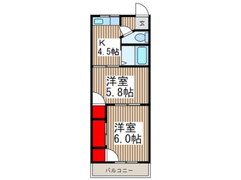 間取図 ﾒｿﾞﾝ川口朝日Ⅰ