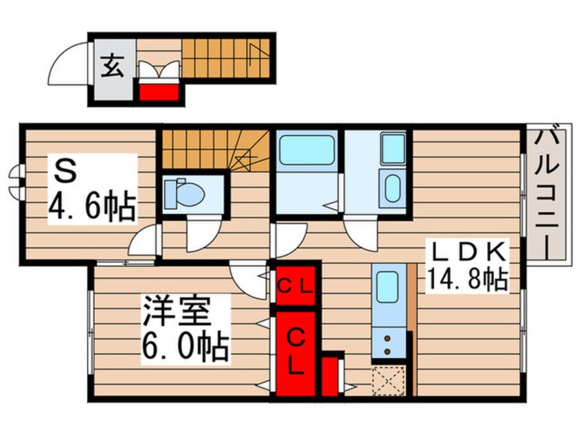 間取図 ヴィラ エクセルⅡ