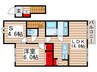 ヴィラ エクセルⅡ 1LDK+Sの間取り