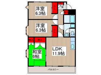 間取図 オーシャンヒルズ