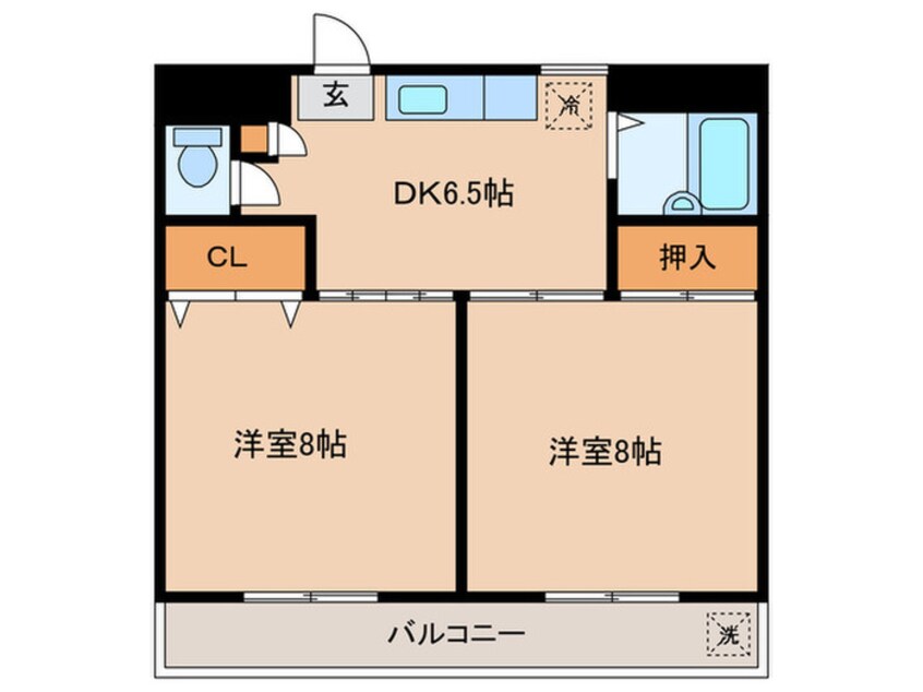 間取図 エスポワ－ル上砂