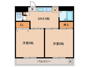 間取図 エスポワ－ル上砂