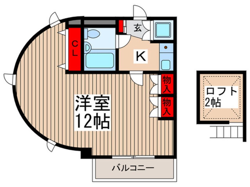 間取図 ＡＱＵＡ　ＣＯＡＳＴ２６